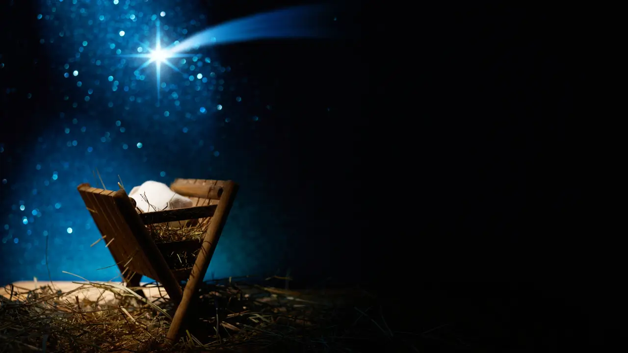 uma manjedoura simbolizando o Natal